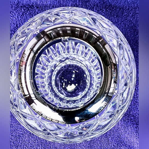 💠Princess House Multi Faceted Heavy Crystal & Chrome Table Light er. Vintage. - Picture 3 of 7